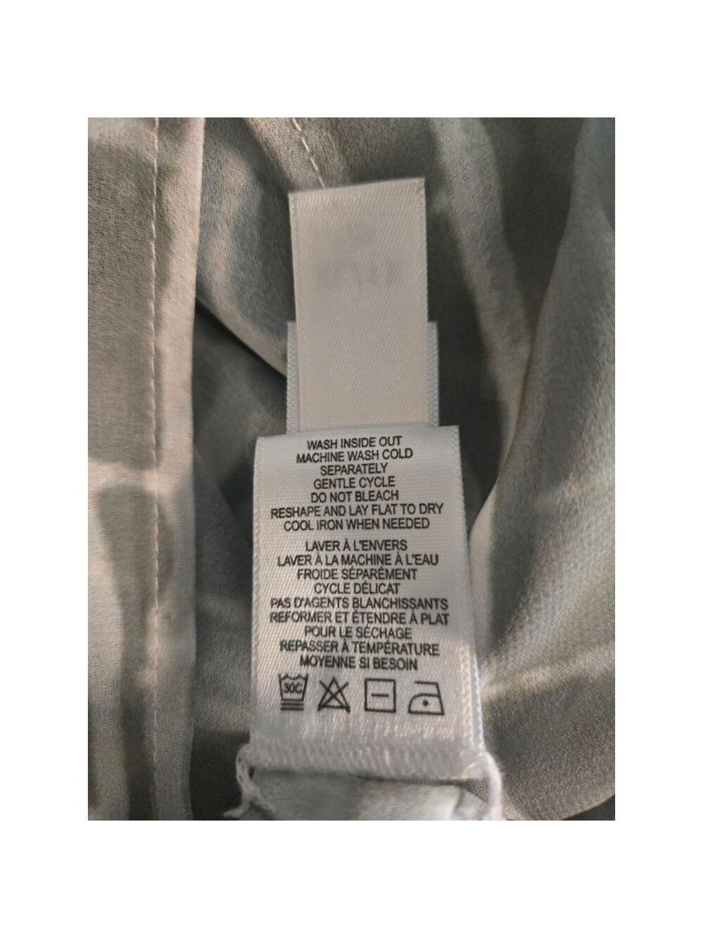 Wynne Layers Gray White Abstract Tunic Top 1X - Picture 9 of 12